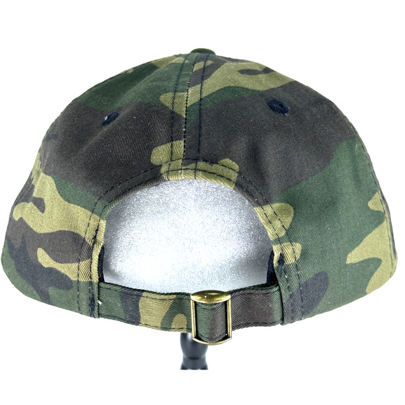 USA Green Camouflage Ball Cap Hat Adult Adjustable Back Strap Fits Most - Picture 9 of 13